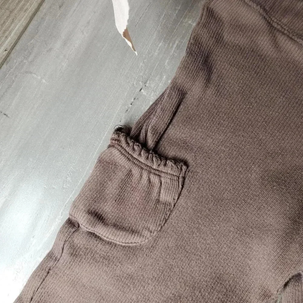 Carter's Baby Girl Size 9m Floral Embroidered Ribbed Pants